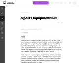 Sports Equipment Set