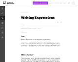 Writing Expressions