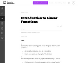 Introduction to Linear Functions