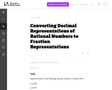 Converting Decimal Representations of Rational Numbers to Fraction Rep