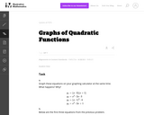 Graphs of Quadratic Functions