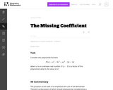 The Missing Coefficient