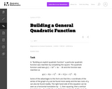 Building a General Quadratic Function