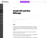 Crude Oil and Gas Mileage