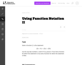 Using Function Notation II