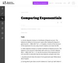 Comparing Exponentials