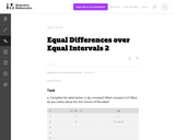 Equal Differences Over Equal Intervals 2