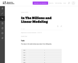 In the Billions and Linear Modeling