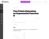 Two Points Determine an Exponential Function Ii