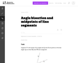 Angle Bisection and Midpoints of Line Segments