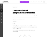 Construction of Perpendicular Bisector