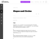 Slopes and Circles