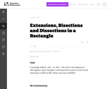 G-SRT Extensions, Bisections and Dissections in a Rectangle