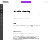 A-SSE A Cubic Identity