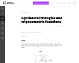 F-TF Equilateral triangles and trigonometric functions