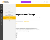 7.NS, 7.RP  Temperature Change