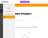 8.G Similar Triangles I