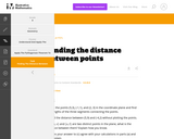 8.G Finding the distance between points