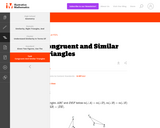 G-SRT Congruent and Similar Triangles