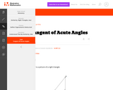 G-SRT  Tangent of Acute Angles