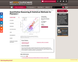 Quantitative Reasoning & Statistical Methods for Planners I, Spring 2009