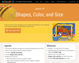 SFUSD's Creative Computing Science K-2 Curriculum Orange - Unit 2: Lesson 10