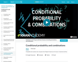 Conditional probability and combinations