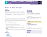 CS Discoveries 2019-2020: The Design Process Lesson 4.1: Paper Prototypes