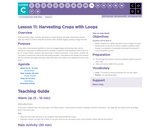 CS Fundamentals 3.11: Harvesting Crops with Loops
