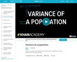 Statistics: Variance of a Population