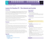 CS Principles 2019-2020 1.14: Practice PT - The Internet and Society