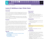 CS Principles 2019-2020 5.5: Building an App: Clicker Game