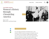Women's History through Chronicling America
