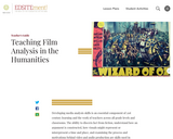 Teaching Film Analysis in the Humanities