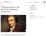 Common Sense: The Rhetoric of Popular Democracy