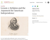 Lesson 2: Religion and the Argument for American Independence