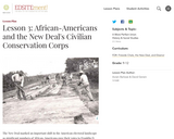 Lesson 3: African-Americans and the New Deal's Civilian Conservation Corps