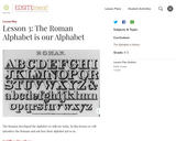Lesson 3: The Roman Alphabet is our Alphabet