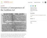 Lesson 5: Consequences of the Sedition Act