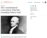 The Constitutional Convention: What the Founding Fathers Said