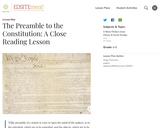 The Preamble to the Constitution: A Close Reading Lesson
