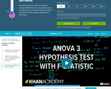 Statistics: ANOVA 3 -Hypothesis Test with F-Statistic