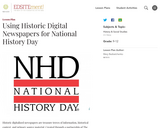 Using Historic Digital Newspapers for National History Day