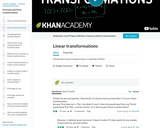 Linear transformations