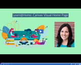 Learn @ Home: Visual Canvas Home Page