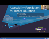 Reimagine Teaching: Accessibility Foundations for Higher Education