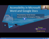 Reimagine Teaching: Accessibility in Microsoft Word and Google Docs