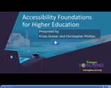 Accessibility Foundations for Higher Education Recap