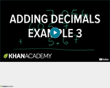 Arithmetic Operations: Adding Decimals Example 3