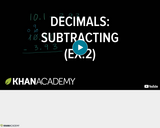 Arithmetic Operations: Subtracting Decimals Example 2